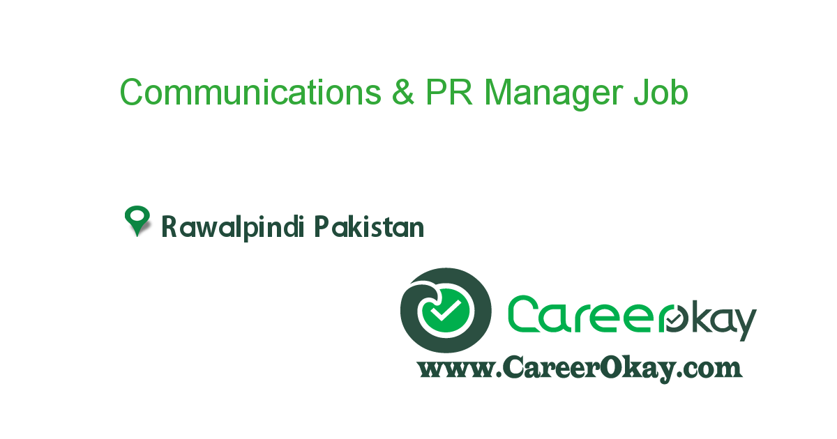 Communications & PR Manager
