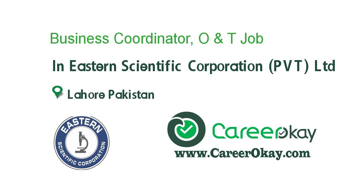 Business Coordinator, O & T