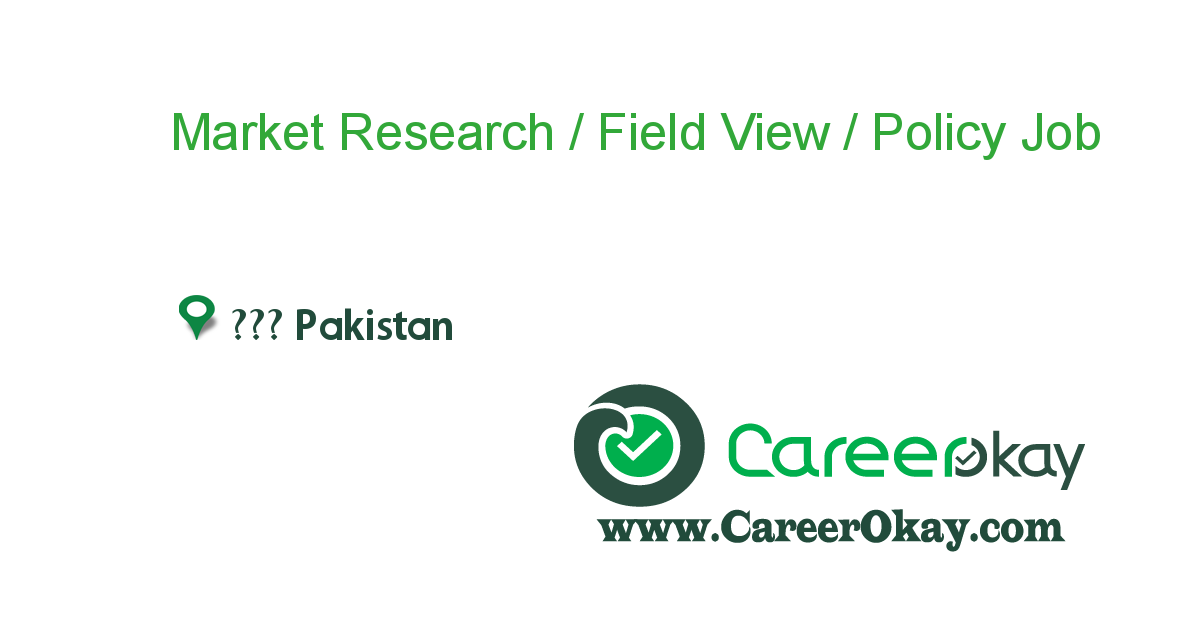 Market Research / Field View / Policy Research