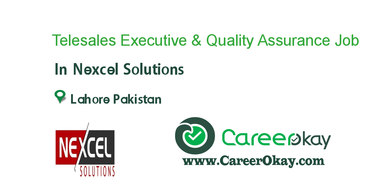 Telesales Executive & Quality Assurance Executive 