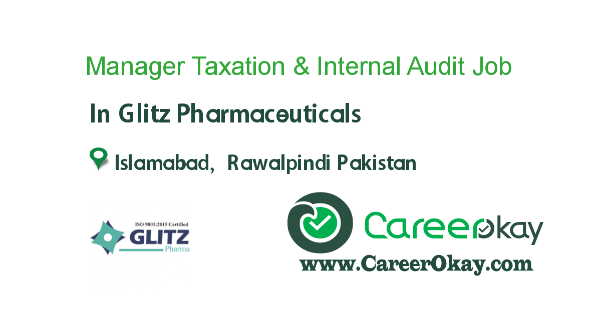 Manager Taxation & Internal Audit