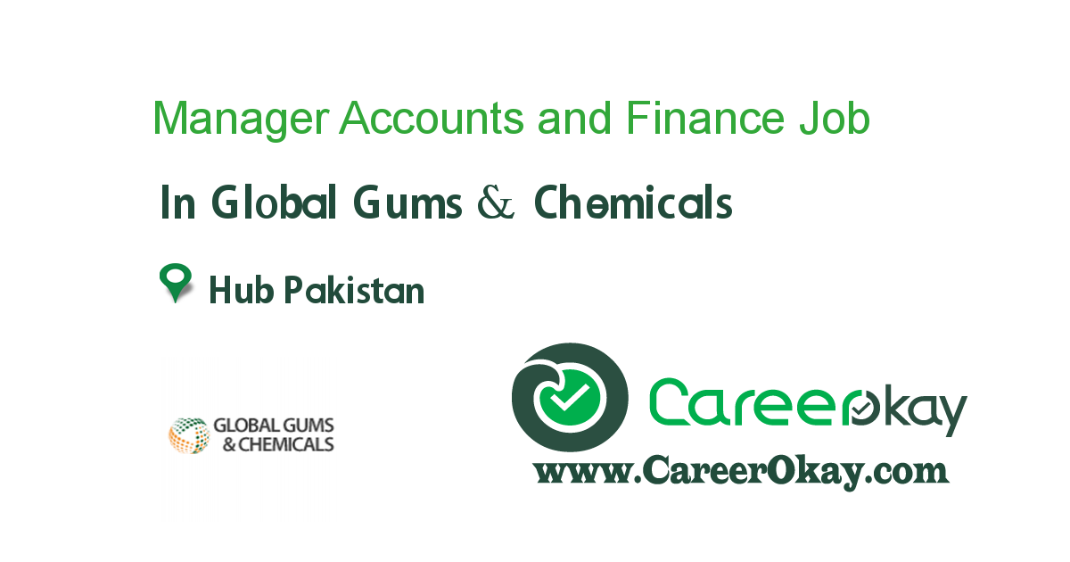 Manager Accounts and Finance