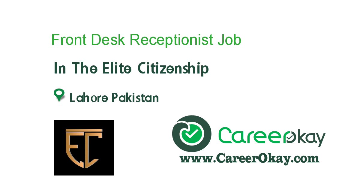 Front Desk Receptionist