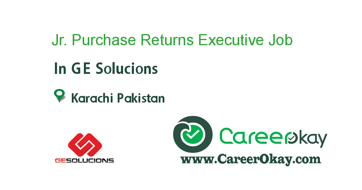 Jr. Purchase Returns Executive (Evening Shift)