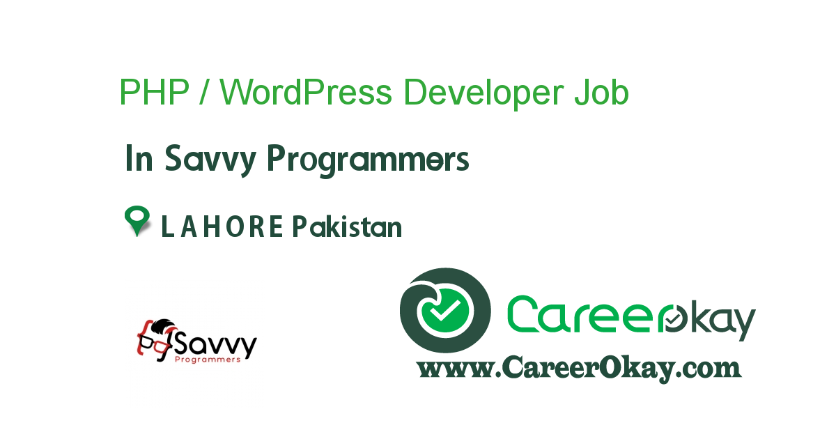 PHP / WordPress Developer