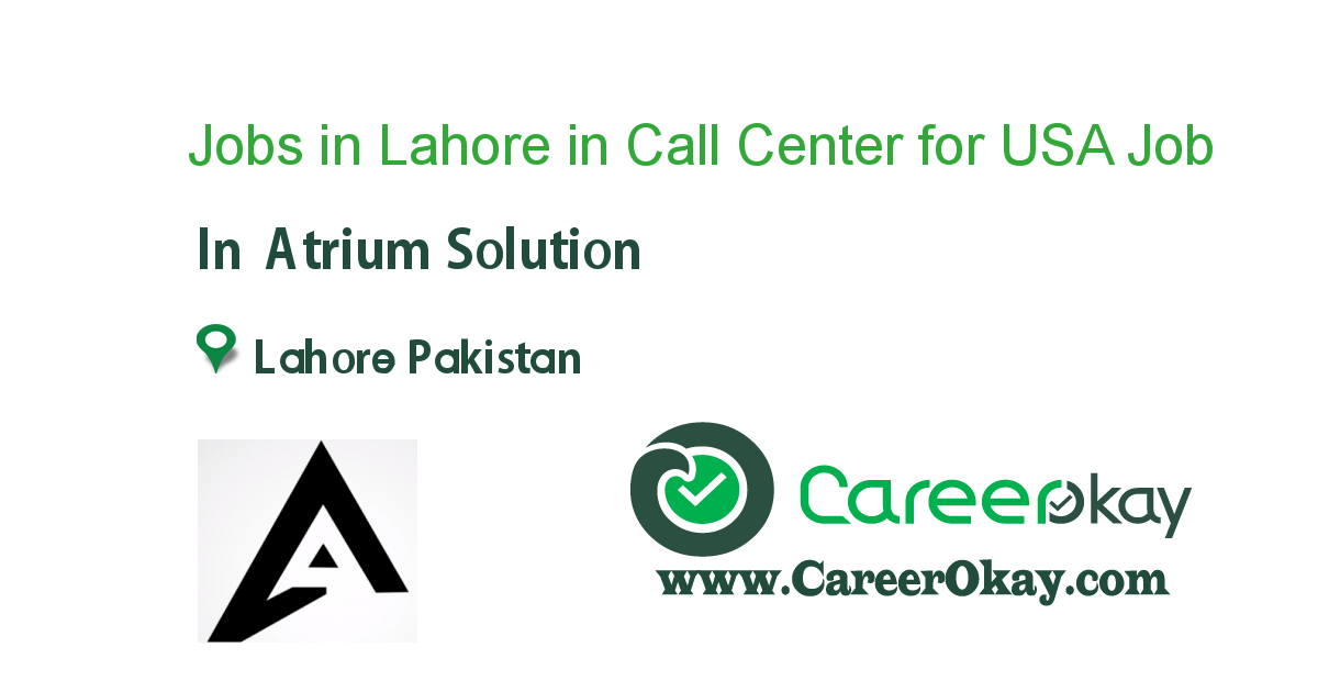 Jobs in Lahore in Call Center for USA SEO Campaign