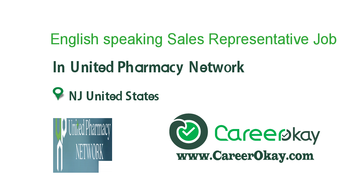 English speaking Sales Representative