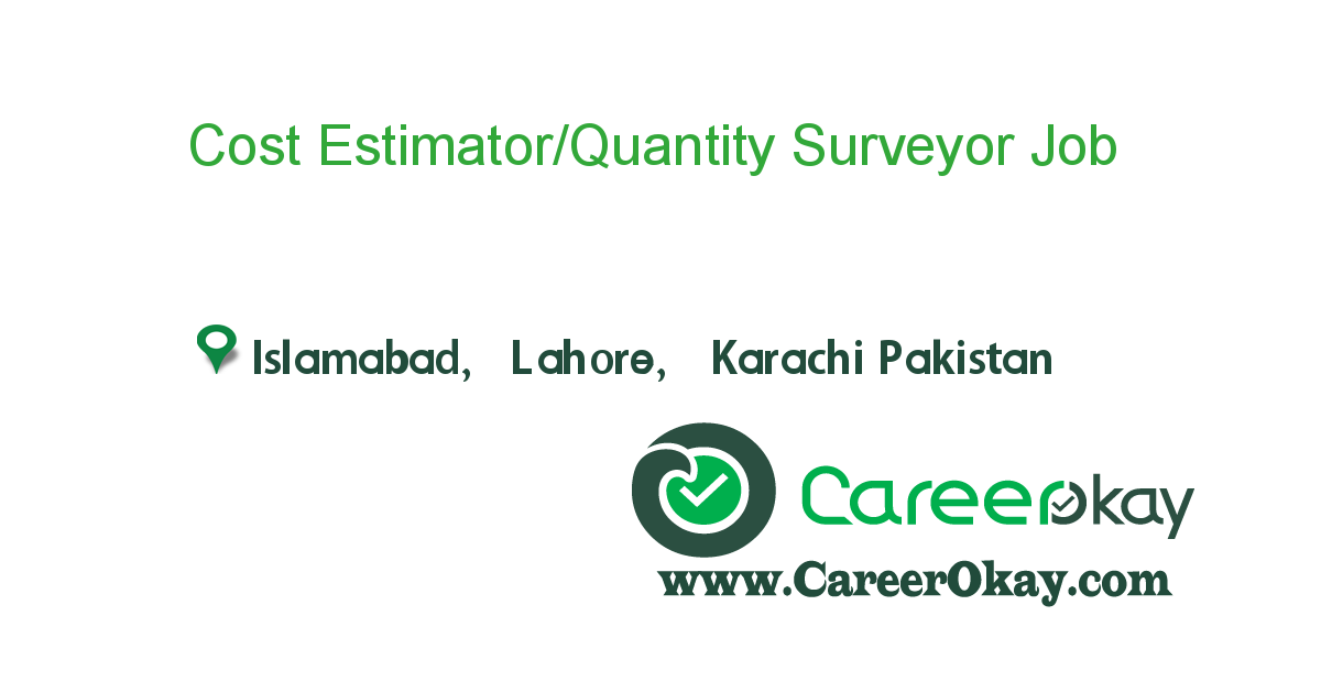 Cost Estimator/Quantity Surveyor 