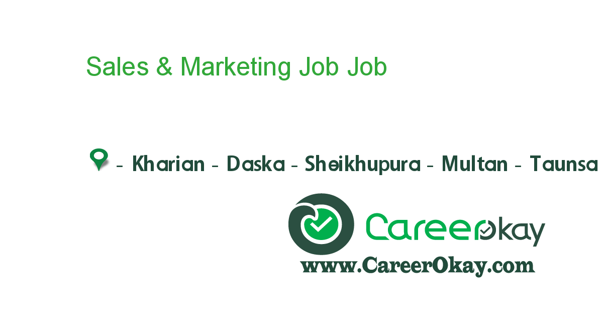 Sales & Marketing Job