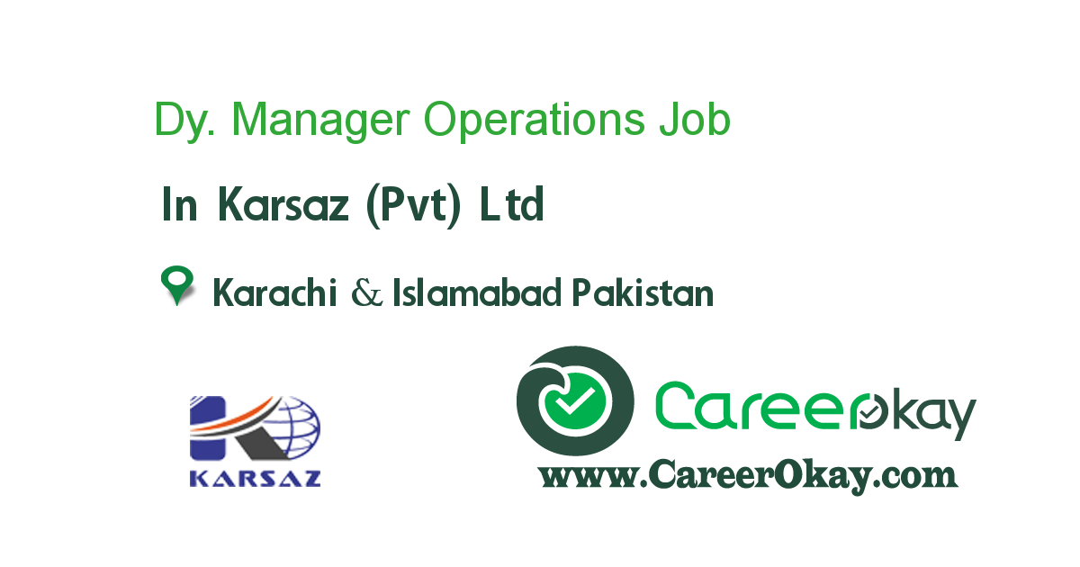 Dy. Manager Operations 
