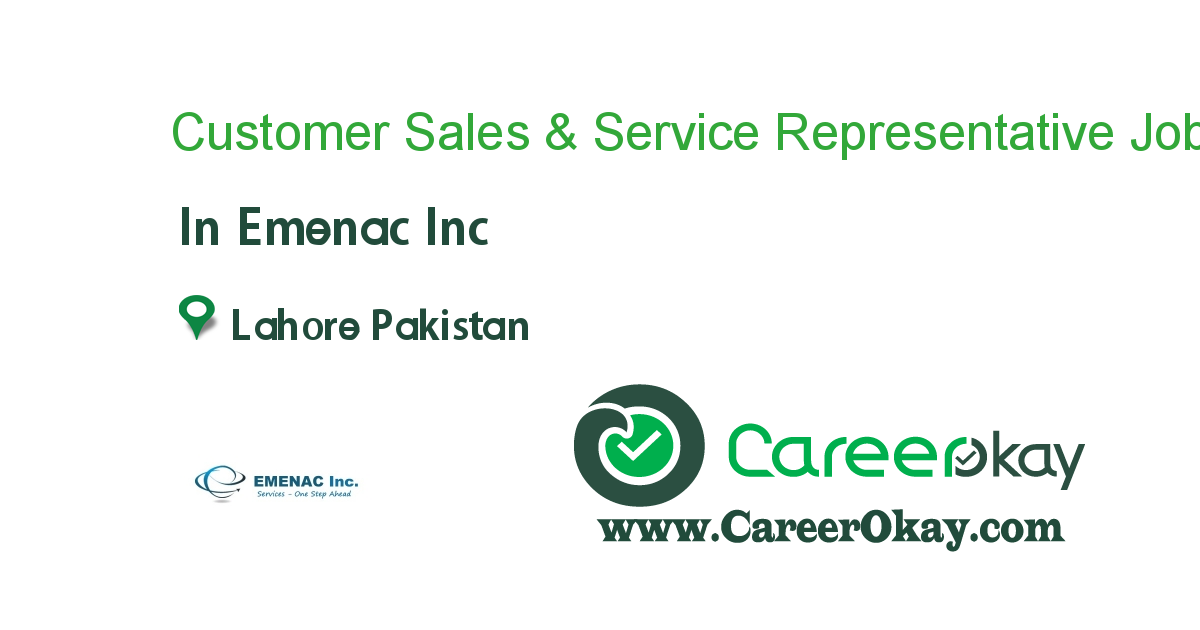 Customer Sales & Service Representative 