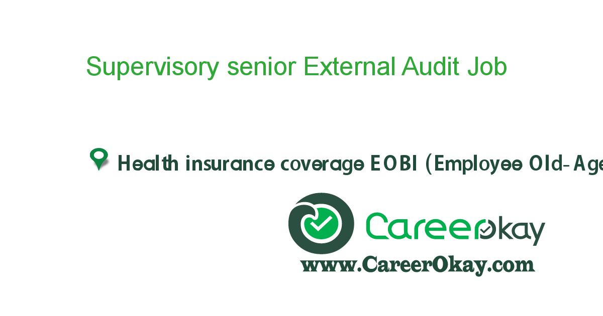 Supervisory senior External Audit