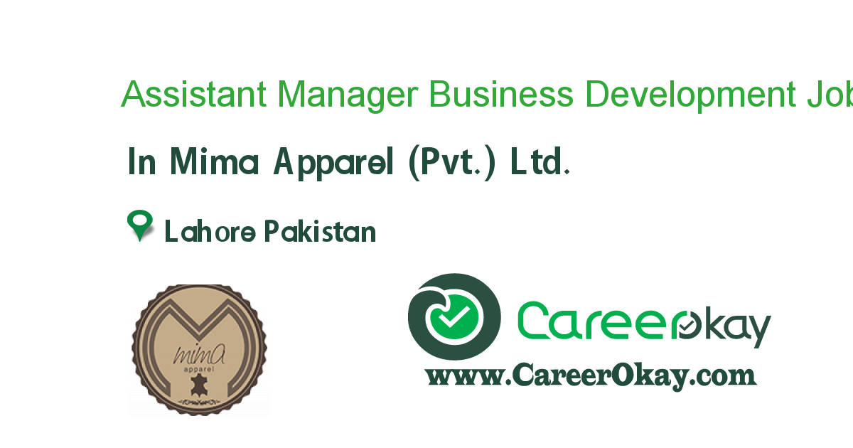 Assistant Manager Business Development 