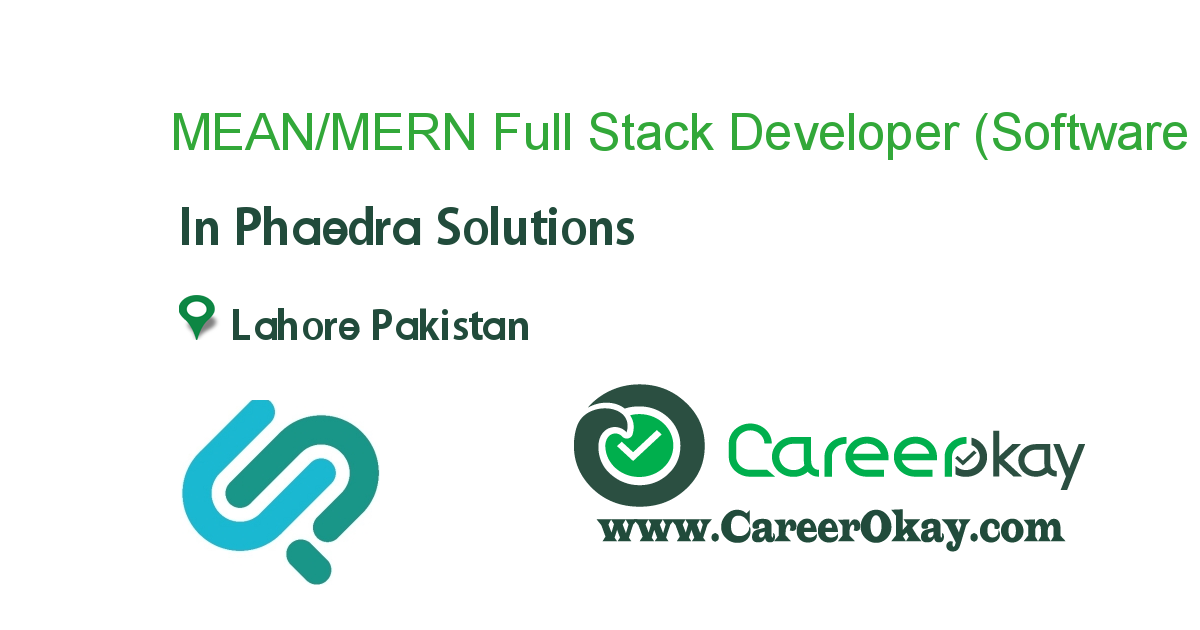 MEAN/MERN Full Stack Developer (Software Engineer)