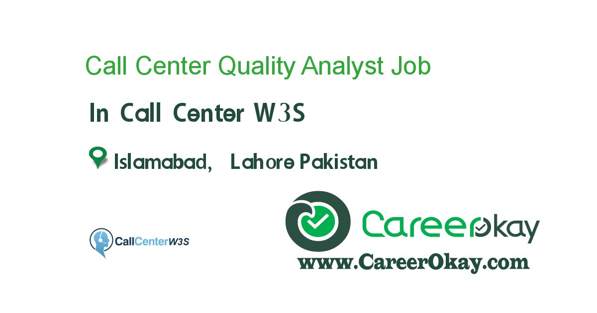 call center quality analyst job description