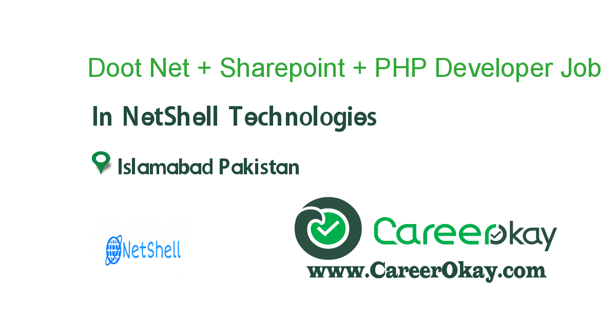 .Net + Sharepoint + PHP Developer