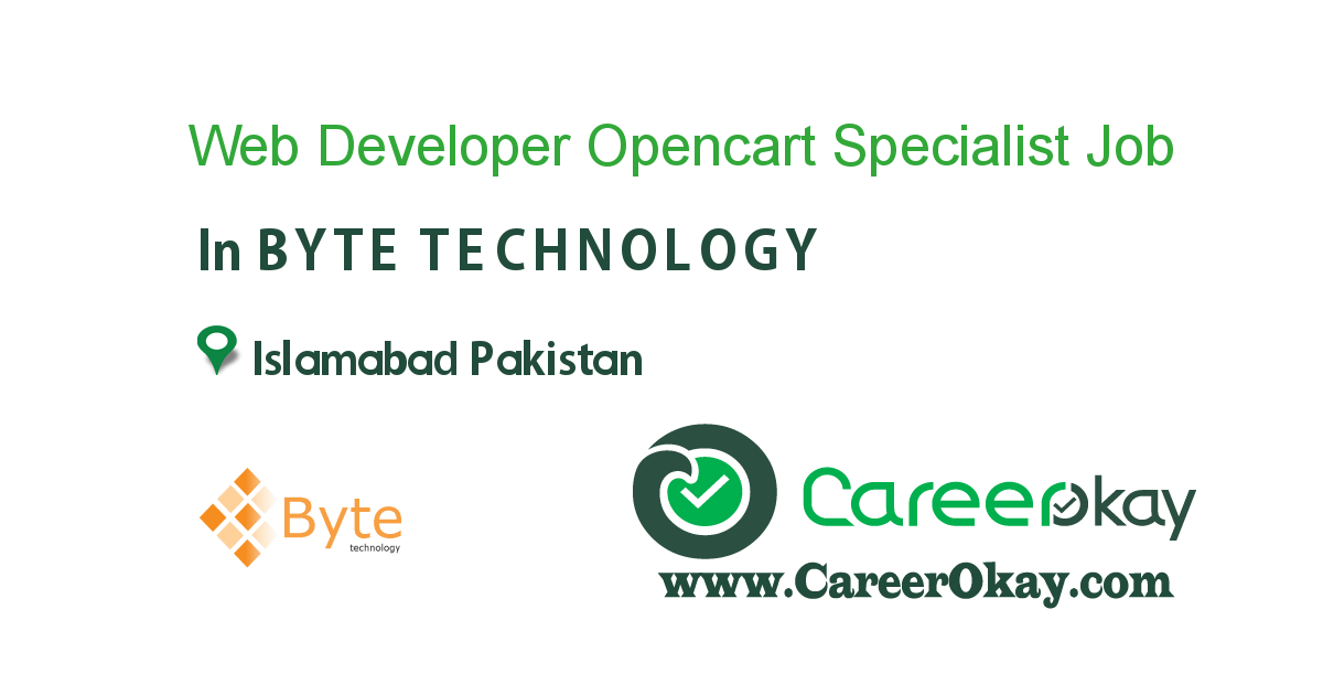 Web Developer Opencart Specialist