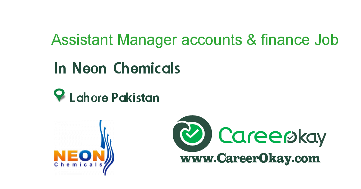 Assistant Manager accounts & finance