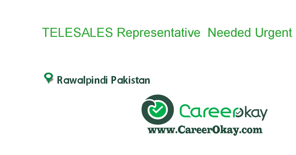 TELESALES Representative Needed Urgent