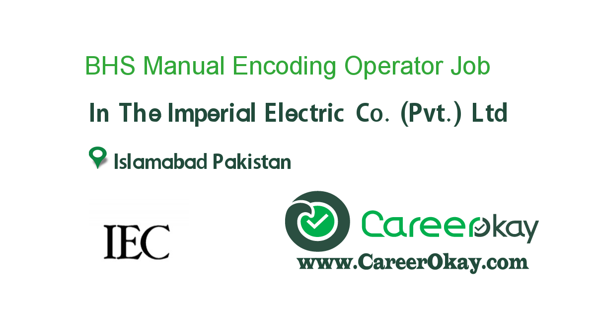 BHS Manual Encoding Operator