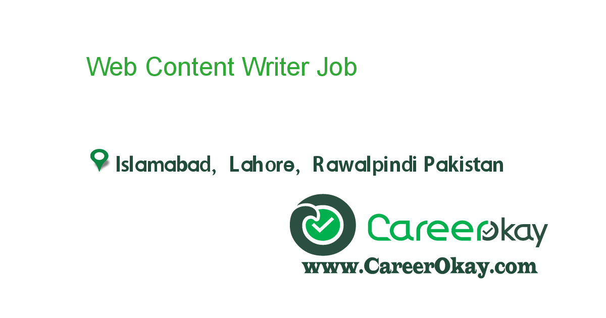 Web Content Writer 