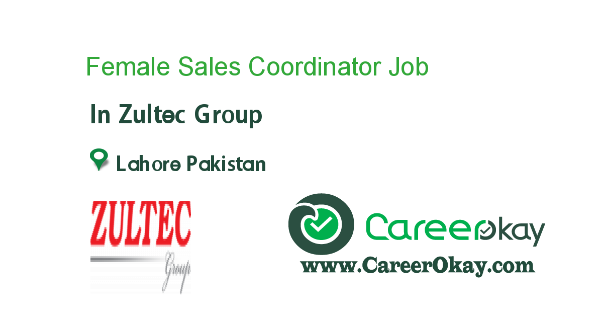 Female Sales Coordinator 