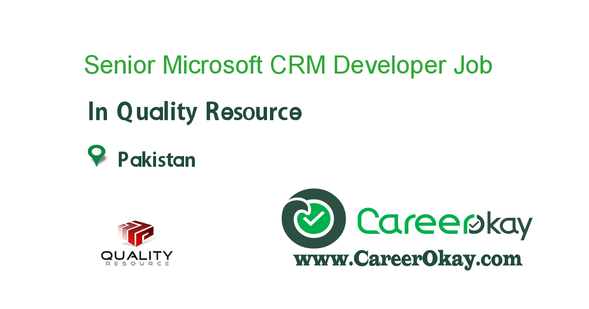 Senior Microsoft CRM Developer