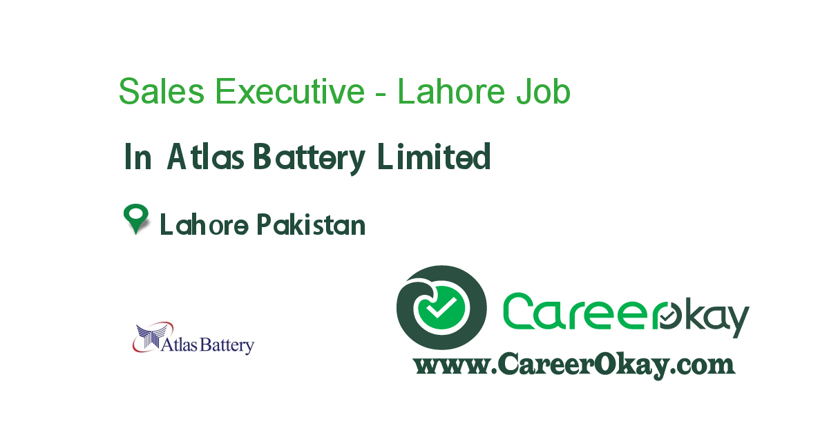 Sales Executive - Lahore