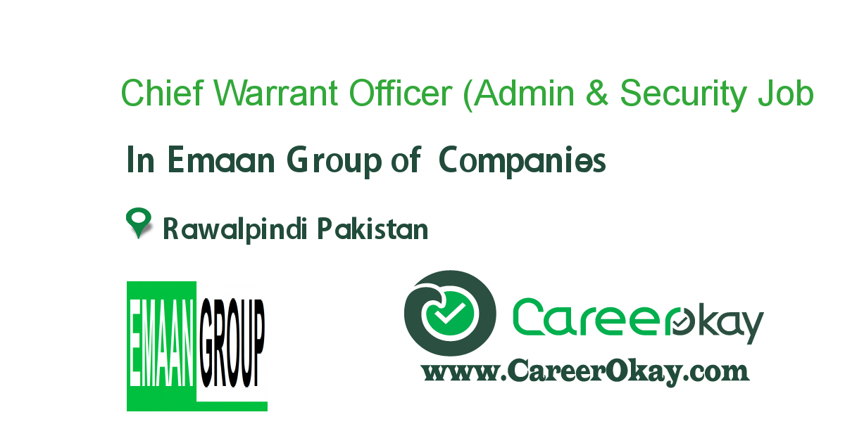 Chief Warrant Officer (Admin & Security Consultant)