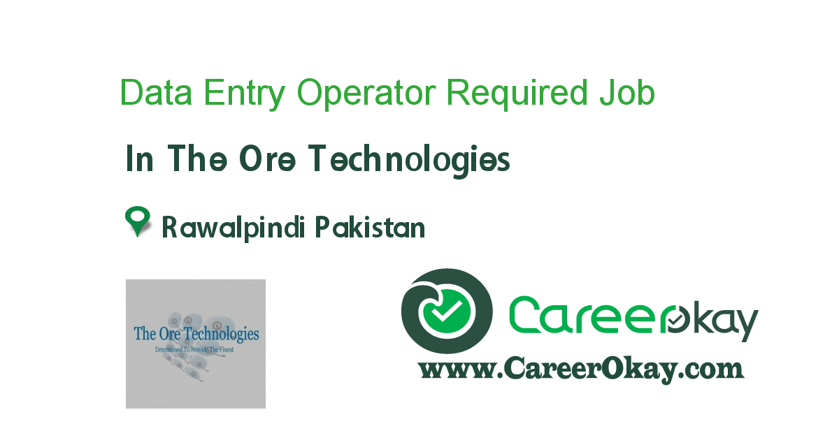 Data Entry Operator Required