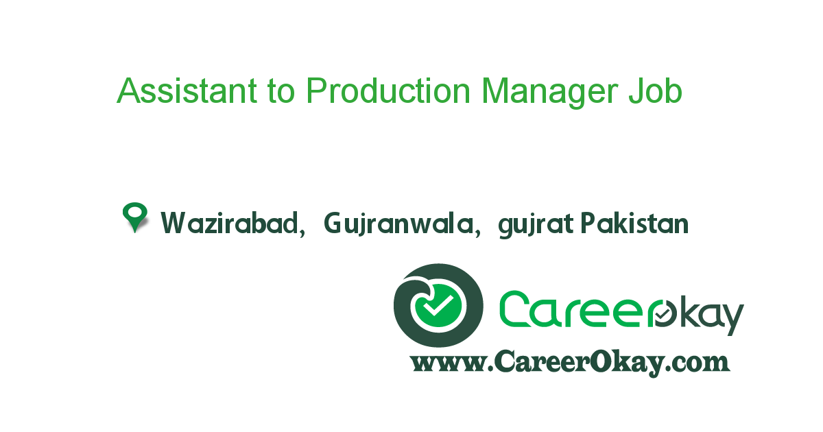 Assistant to Production Manager 