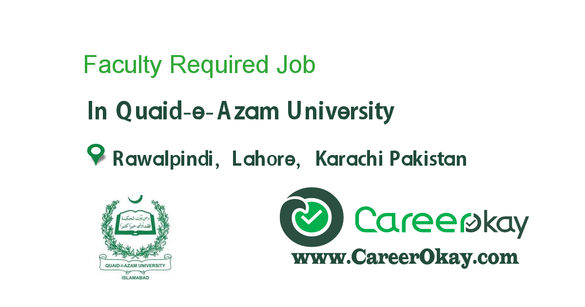 Faculty Required
