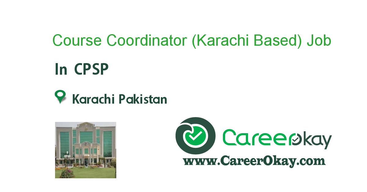 Course Coordinator (Karachi Based)