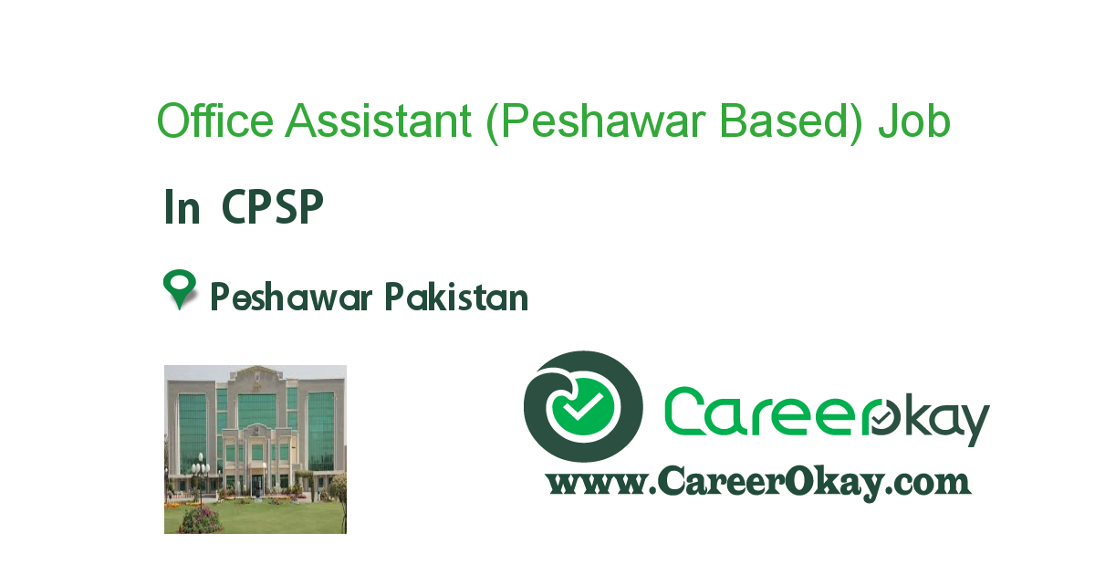 Office Assistant (Peshawar Based)