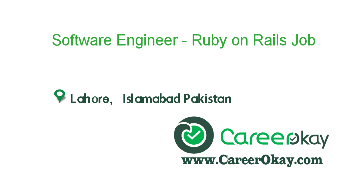 Software Engineer - Ruby on Rails