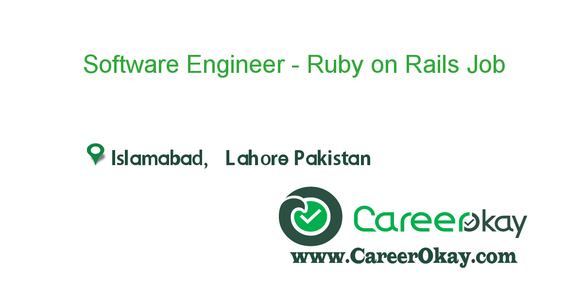 Software Engineer - Ruby on Rails