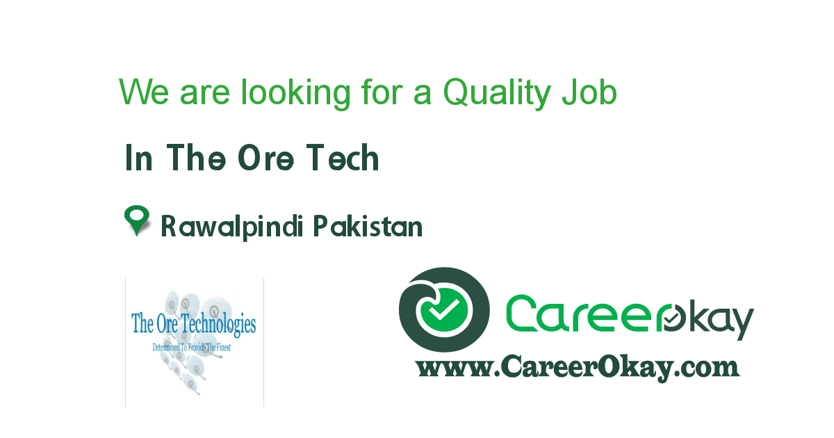 We are looking for a Quality Assurance..!!