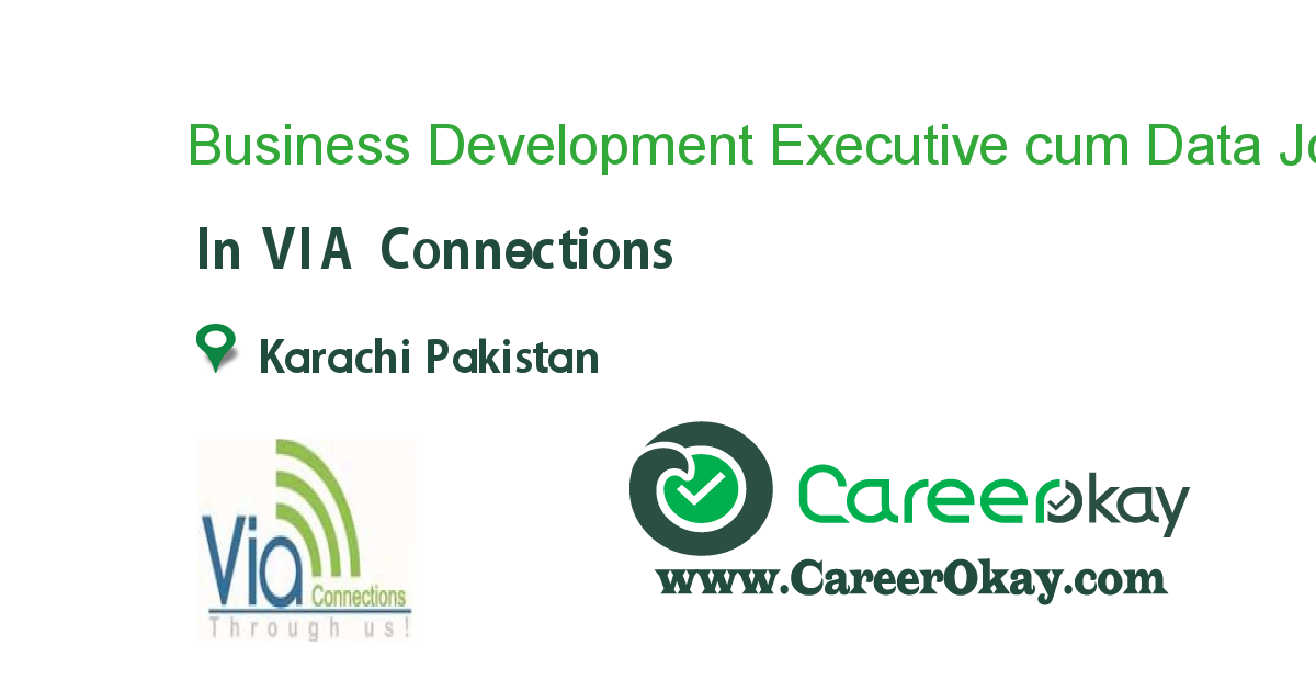 Business Development Executive cum Data Entry Specialist