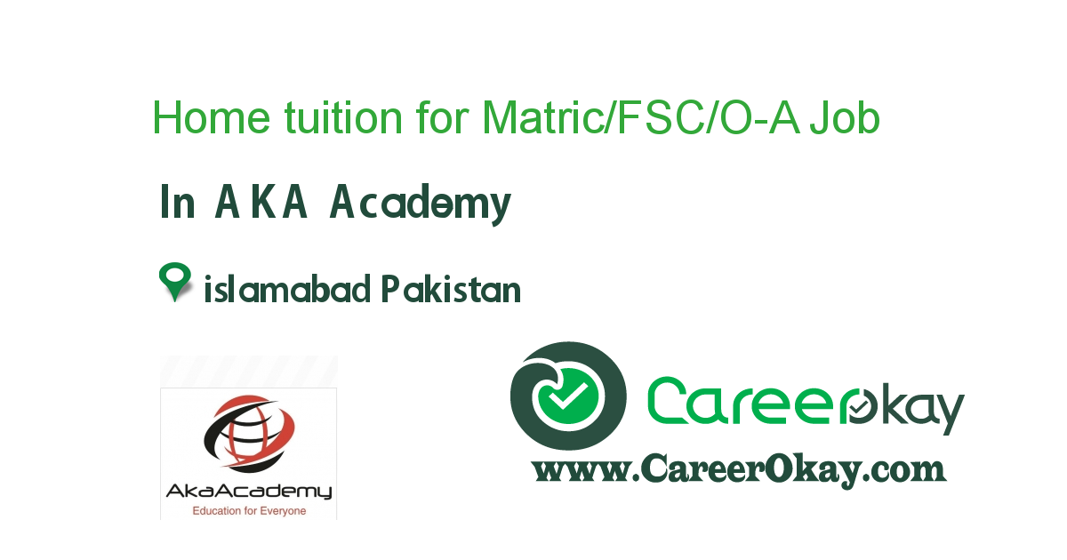 Home tuition for Matric/FSC/O-A Level/Engineering