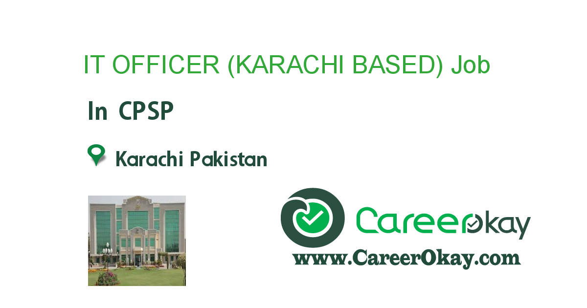 IT OFFICER (KARACHI BASED)