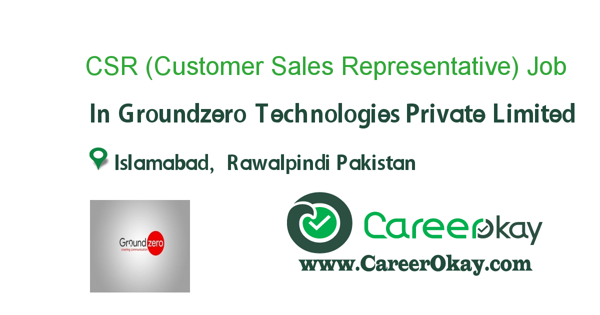 CSR (Customer Sales Representative)