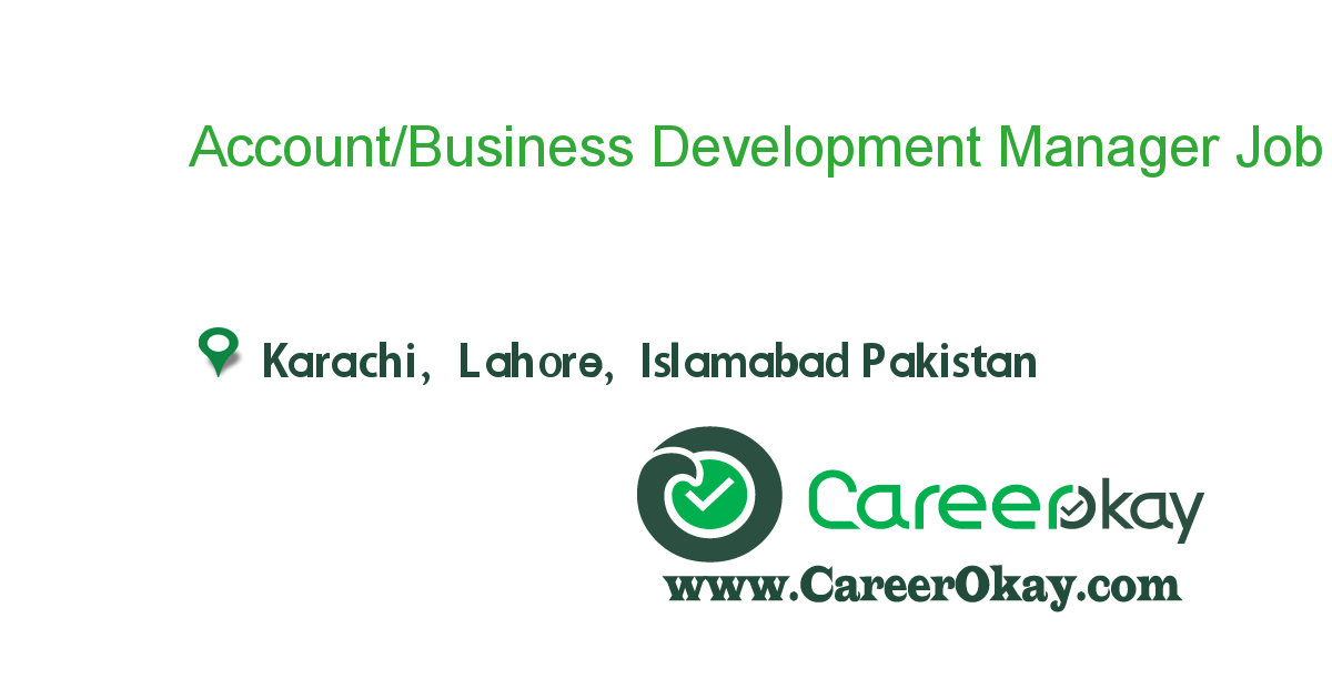 Account/Business Development Manager