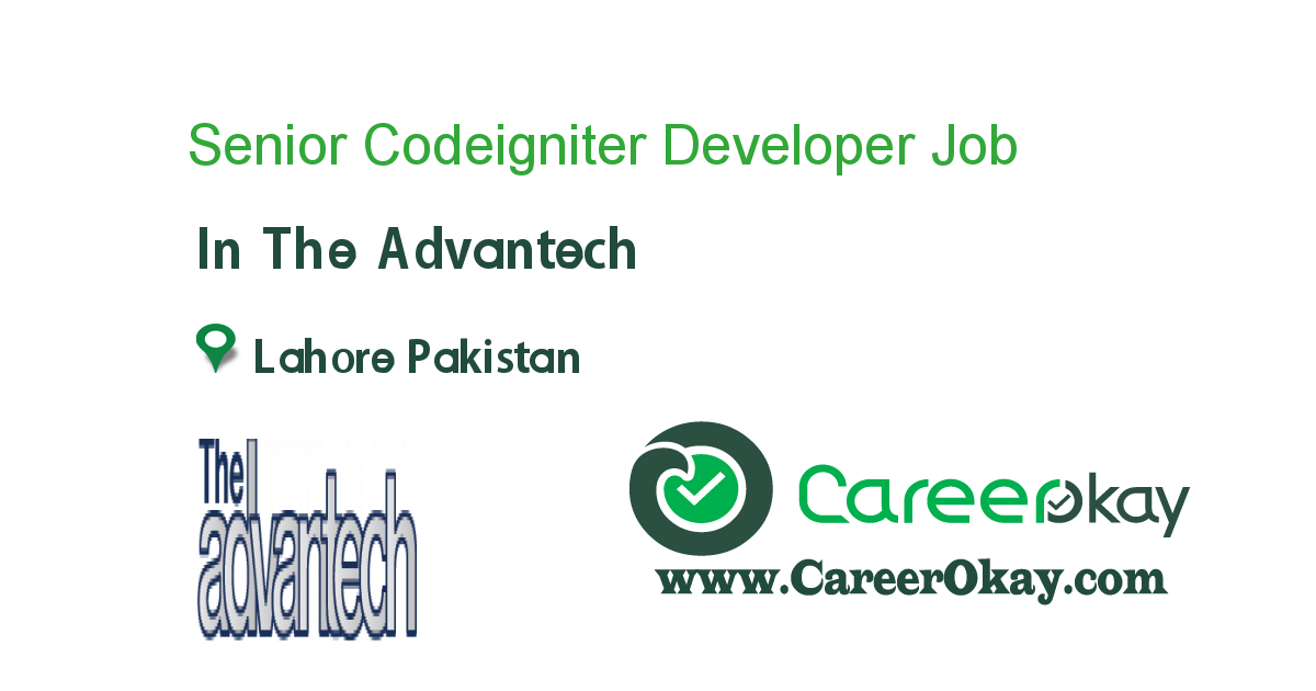 Senior Codeigniter Developer