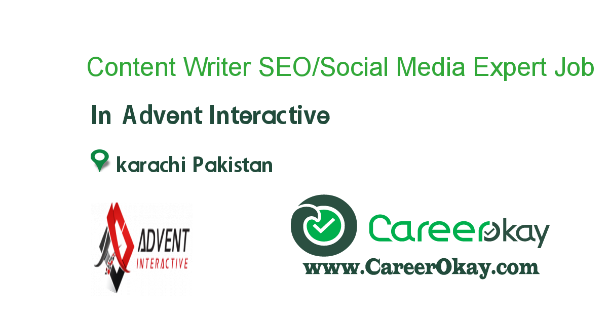 Content Writer SEO/Social Media Expert