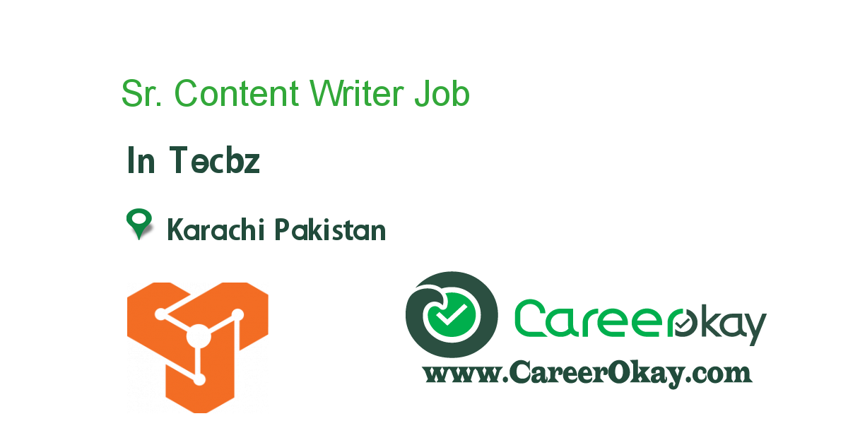 Sr. Content Writer