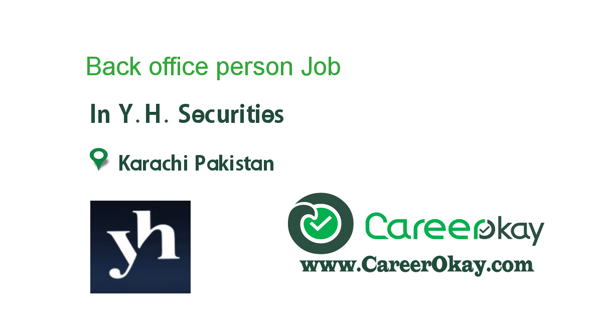 Back office person