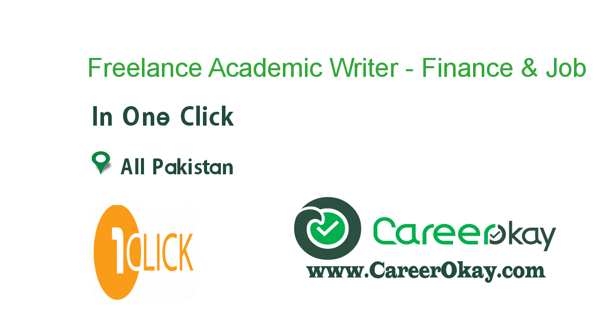 Freelance Academic Writer - Finance & Accounts