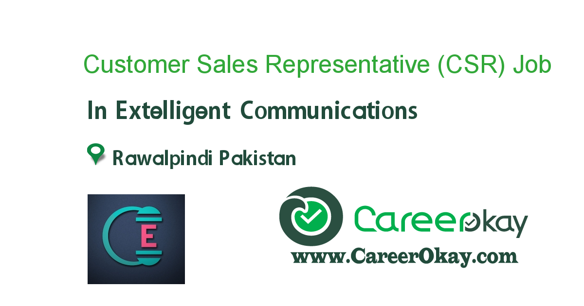 Customer Sales Representative (CSR) 