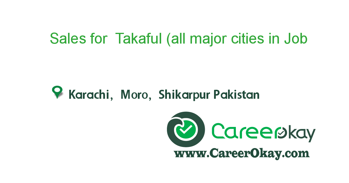 Sales for Takaful (all major cities in Sindh)