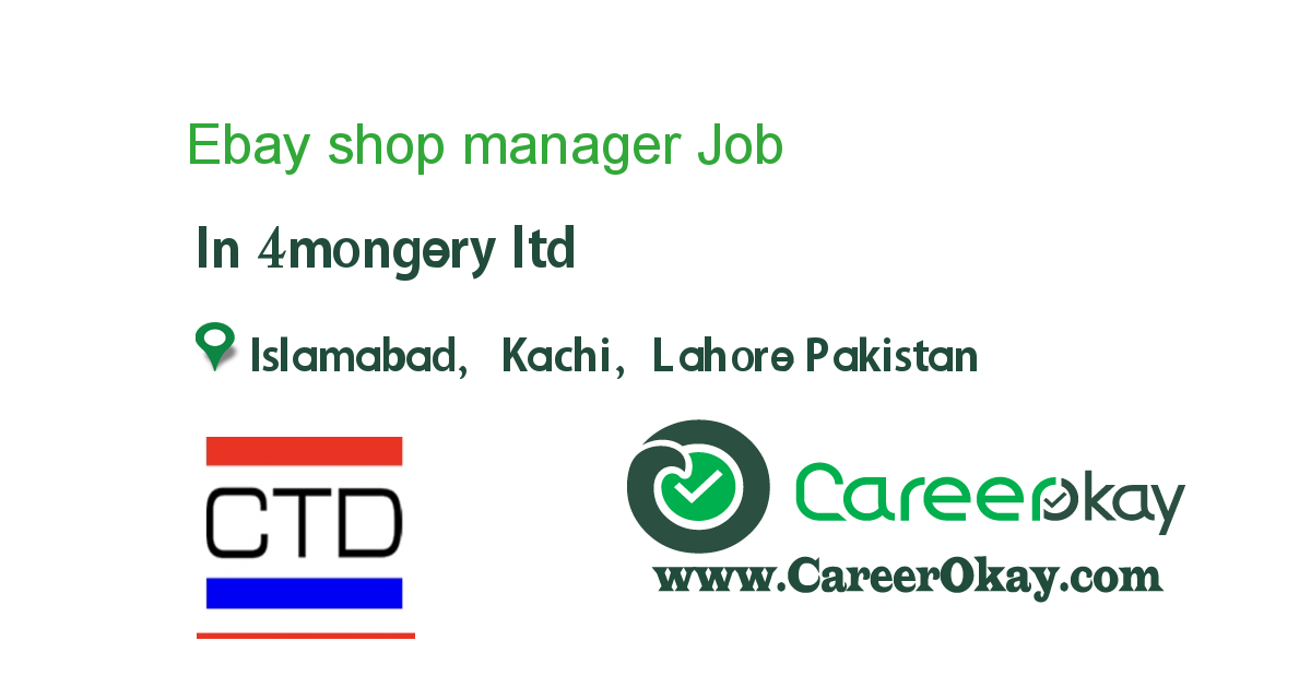 Ebay shop manager